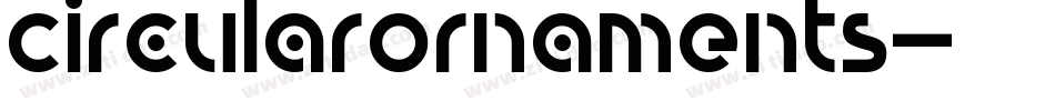 CircularOrnaments字体转换
