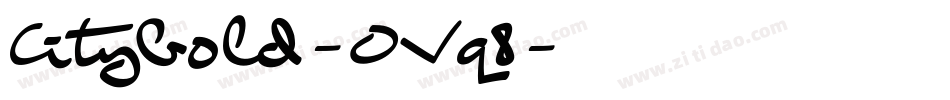 Citybold-OVq8字体转换