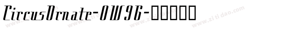 CircusOrnate-0W9G字体转换