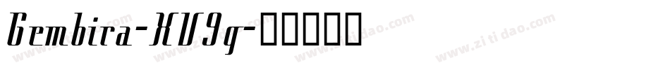 Gembira-XV9g字体转换