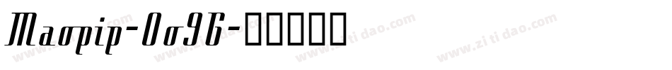 Maopip-0o9G字体转换