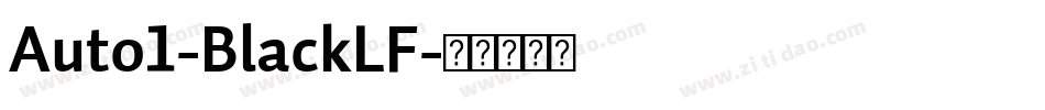 Auto1-BlackLF字体转换