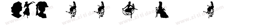 Silhouettes-from-Poser-LT字体转换