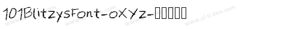 101BlitzysFont-oXYz字体转换