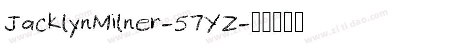 JacklynMilner-57YZ字体转换