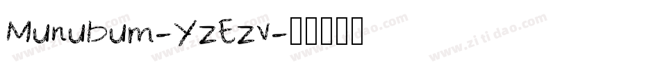 Munubum-YzEzv字体转换