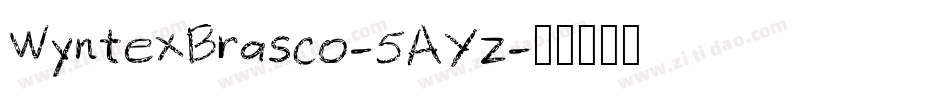 WyntexBrasco-5AYz字体转换