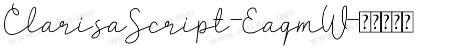 ClarisaScript-EaqmW字体转换