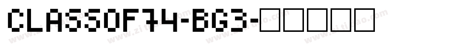 ClassOf74-BG3字体转换