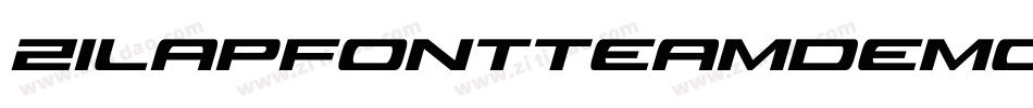 ZilapFontTeamDemo-9YEgj字体转换