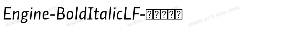 Engine-BoldItalicLF字体转换