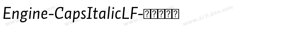 Engine-CapsItalicLF字体转换