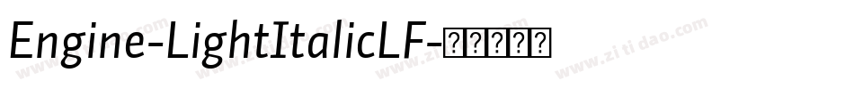 Engine-LightItalicLF字体转换