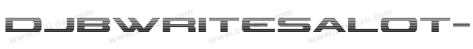 DjbWritesALot-eOOe字体转换