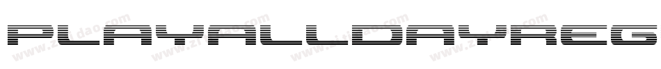 PlayalldayRegular-L9OE字体转换