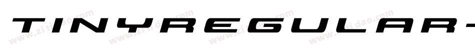 TinyRegular-0OpX字体转换