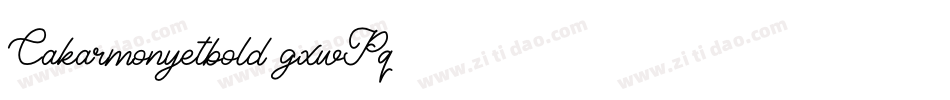 Cakarmonyetbold-gxwPq字体转换