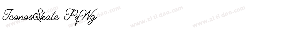 IconosSkate-PqWg字体转换