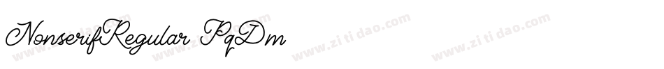 NonserifRegular-PqDm字体转换