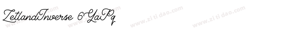 ZetlandInverse-6YaPq字体转换