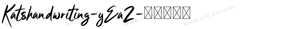 Katshandwriting-yEaZ字体转换