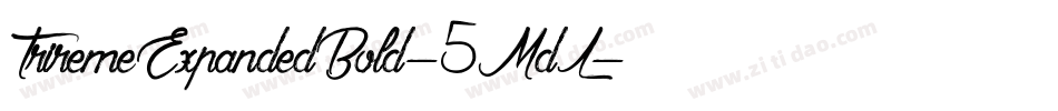 TriremeExpandedBold-5MdL字体转换