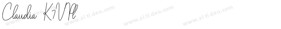 Claudia-K7VPl字体转换