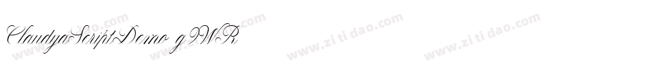 ClaudyaScriptDemo-g9WR字体转换