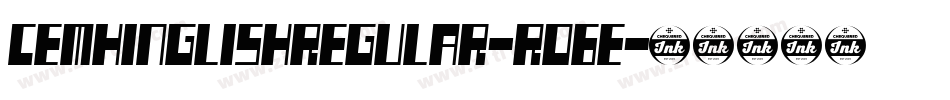 CemhinglishRegular-RO6e字体转换