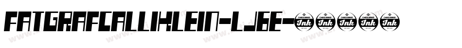Fatgrafcalliklein-LJ6E字体转换