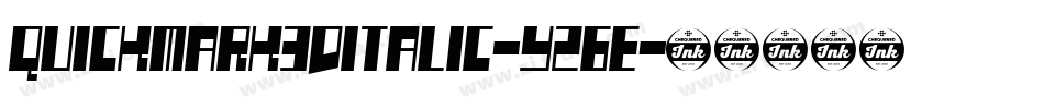 Quickmark3DItalic-yz6e字体转换