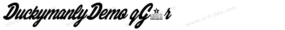 DuckymanlyDemo-qG7r字体转换