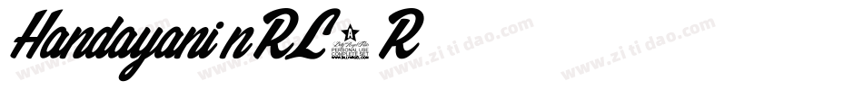 Handayani-nRL7R字体转换