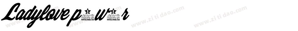 Ladylove-p7w7r字体转换 Ladylove-p7w7r字体转换