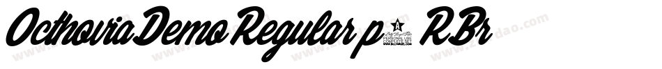 OcthoviaDemoRegular-p7RBr字体转换