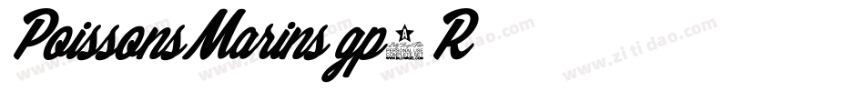 PoissonsMarins-gp7R字体转换