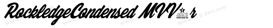 RockledgeCondensed-MVV7r字体转换