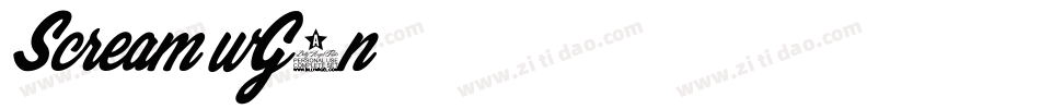 Scream-wG0n字体转换 Scream-wG0n字体转换
