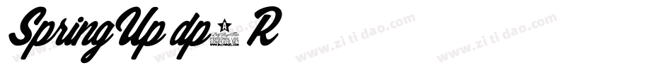 SpringUp-dp7R字体转换 SpringUp-dp7R字体转换