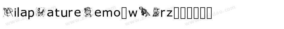 ZilapNatureDemo-w1Brz字体转换