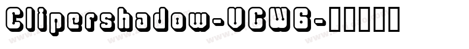 Clipershadow-VGW6字体转换