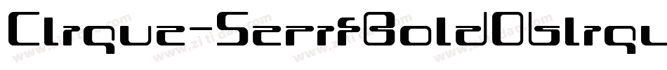 Clique-SerifBoldOblique字体转换