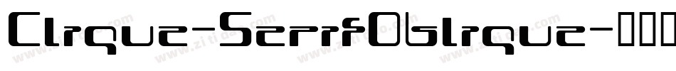 Clique-SerifOblique字体转换