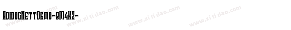 AdidogNettDemo-8M4KZ字体转换
