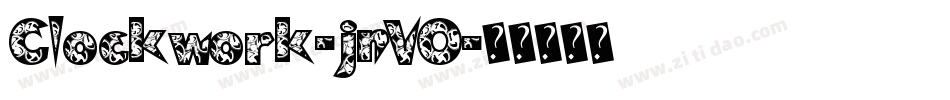 Clockwork-jnVO字体转换