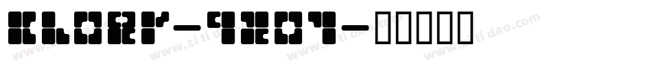 Cloer-q201字体转换