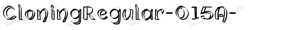 CloningRegular-O15A字体转换
