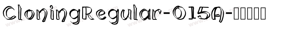 CloningRegular-O15A字体转换