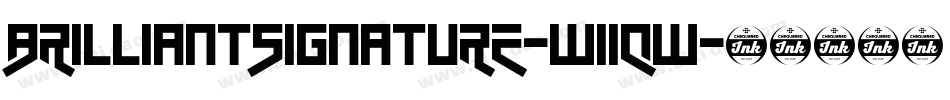 Brilliantsignature-w11qw字体转换