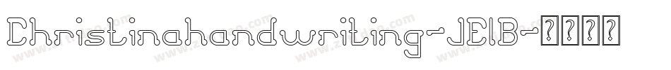 Christinahandwriting-JElB字体转换